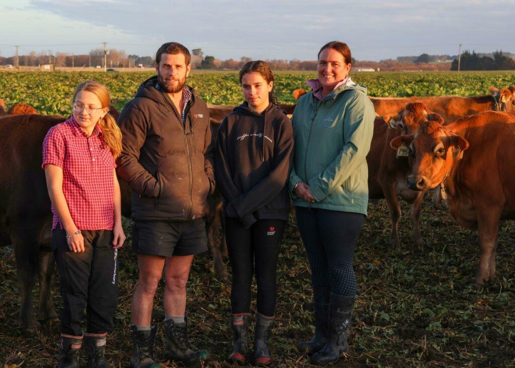 Georgia, John, Ashley, and Nicola Guy have had a solid start to their season – in part because of their dry cow management.